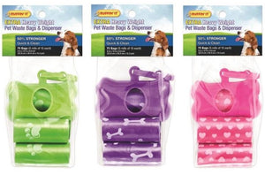 Ruffin' It 19342 Waste Bag With Dispenser, Assorted Colors