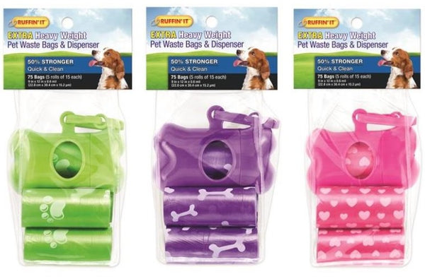 Ruffin&#039; It 19342 Waste Bag With Dispenser, Assorted Colors