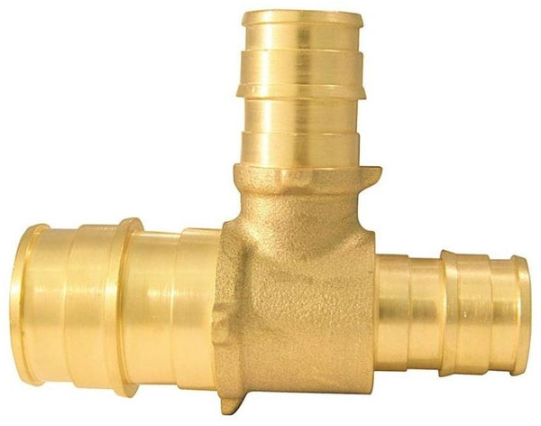 Apollo EPXT341212 Pipe Reducing Tee, Brass, 3/4" x 1/2" x 1/2