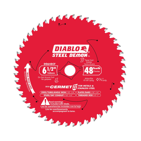 Diablo D0648CFX Circular Saw Blade, 6-1/2 Inch