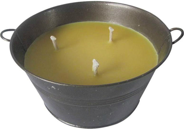 Worldwide Sourcing Y2565 3 Wick Hammertone Bucket Candle