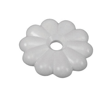 Us Hardware D-138D Rosette Button, 1-1/8", White