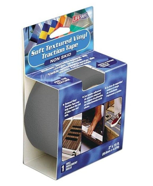 Incom RE3954 Anti-Slip Traction Tape, Gray, 2" W x 15' L