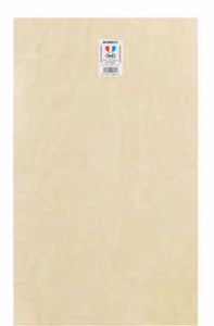 Midwest Products 5316 Plywood Sheet, 1/4" x 12" x 24"