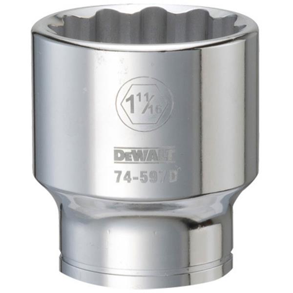 DeWalt DWMT74597OSP SAE 12 Point Socket, 3/4" Drive, 1-11/16"