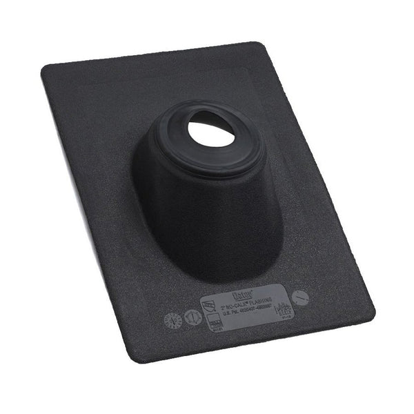 Oatey 11887 No-Calk Base Roof Flashing, 1.25"-1.5", Thermoplastic