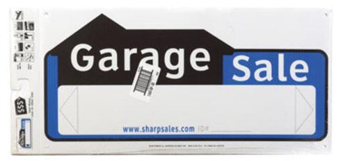 Hy-Ko SSP-202 Garage Sale Directional Sign  10" X 22"