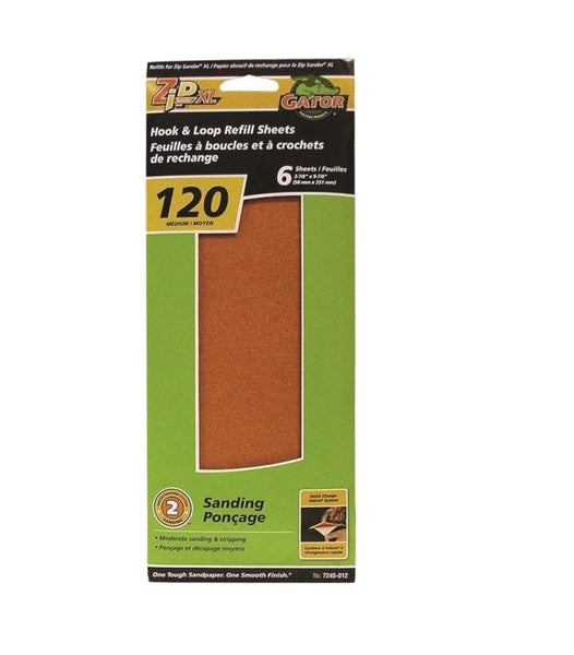 Gator 7245-012 ZipXL Multi-Surface Step-2 Refill Sanding Sheet, 11-1/4" X 3-1/2"