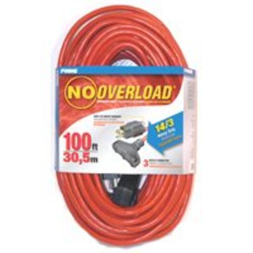 Prime Wire & Cable CB614735 Extension Cord With Breaker 14/3" x 100&#039;