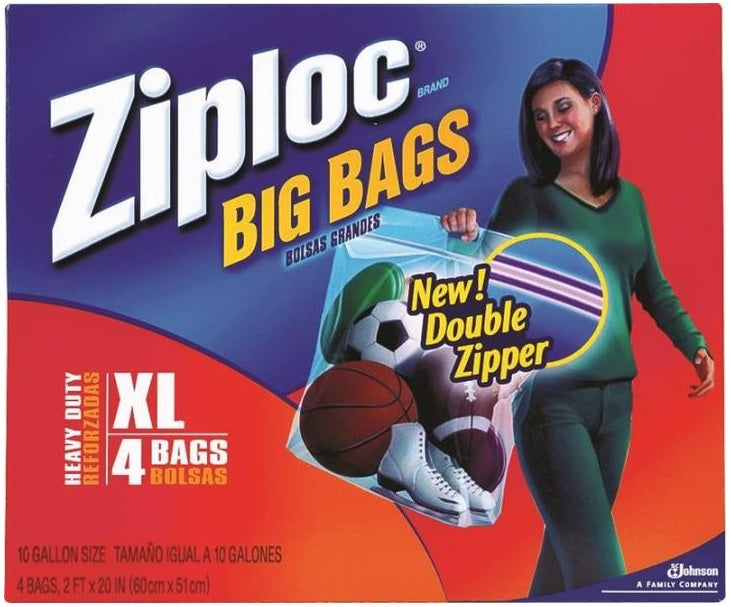 Ziploc 71595 Heavy Duty Bag, 2' x 20"