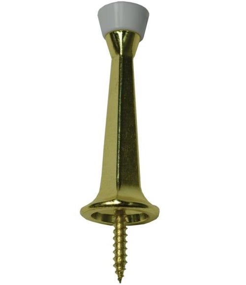 Prosource CL-208P-PB-PS Baseboard Doorstops, Polished Brass