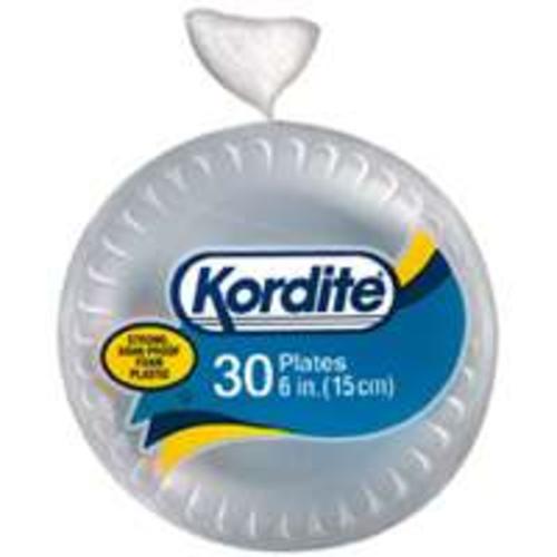 Kordite Styrof Foam Plates 6" 30CT