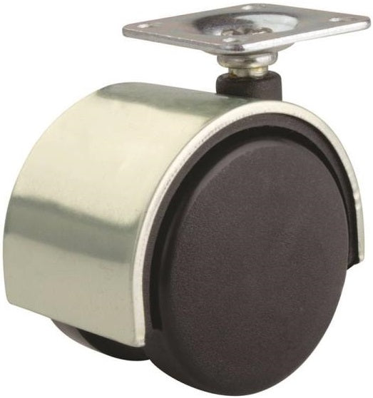 Prosource JC-F12-PS Furniture Casters, 2", Bright Brass, 2/Pack