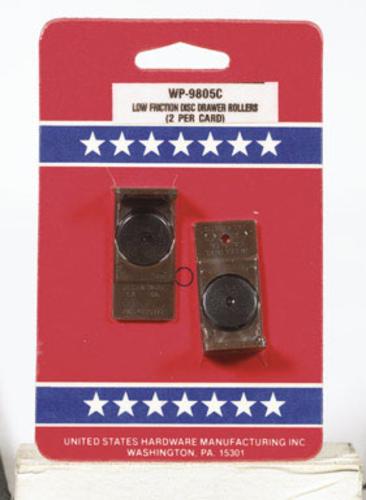 US Hardware WP-9805C Drawer Roller Guides, Pack-2