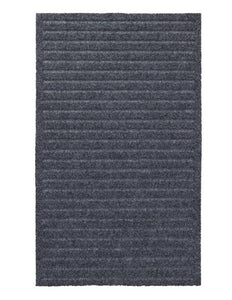 WJ Dennis NYXSDG1830 Dark Grey Stripes Door Mat, 18" x 30"