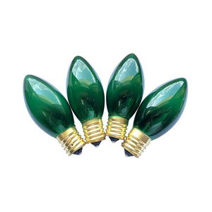 Santas Forest 19255 Christmas C9 Transparent Replacement Bulb, Green