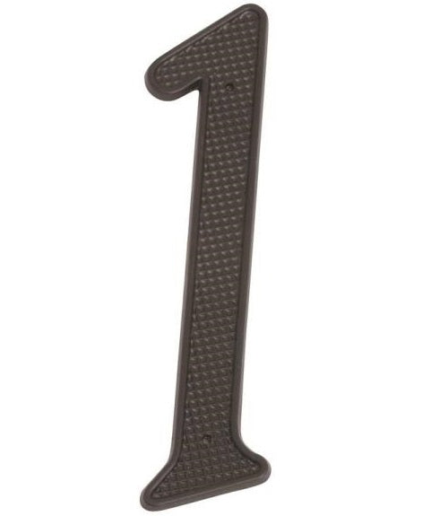 Prosource N-011-PS House Number #1, 4", Black