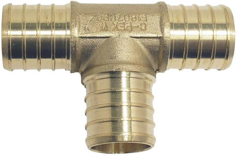 Apollo Valves CPXT345PK Brass PEX Tee, 3/4", 5/Pack