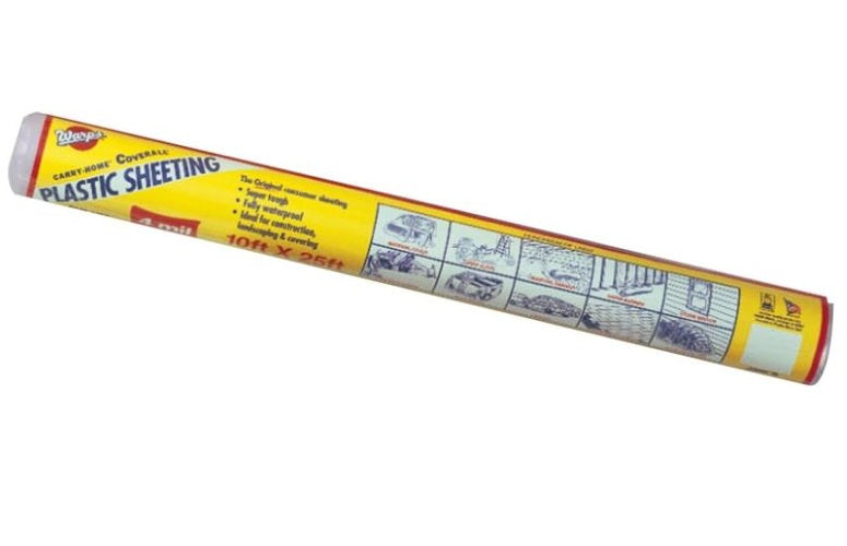 Wrap Brothers 12-4CH10B Carry-Home Coverall Heavy Duty Sheeting, 25' x 10'