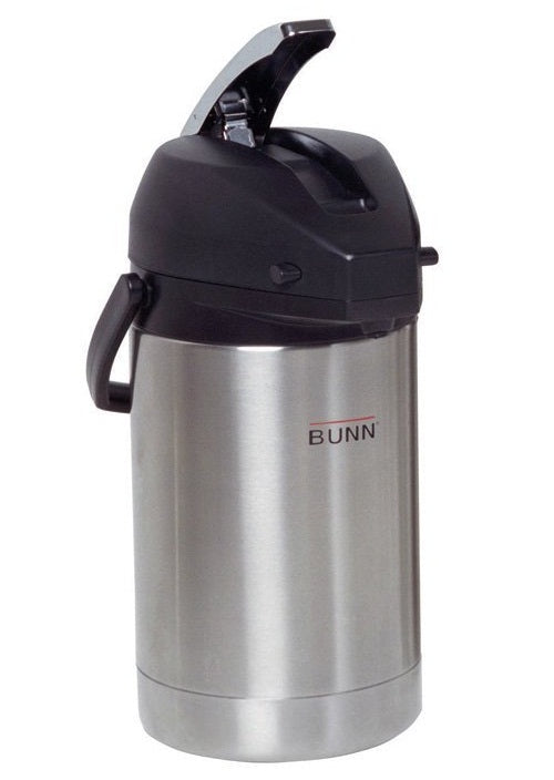 Bunn 32125.0000 Lever-Action Airpot Coffeepot, Stainless Steel, 84 Oz