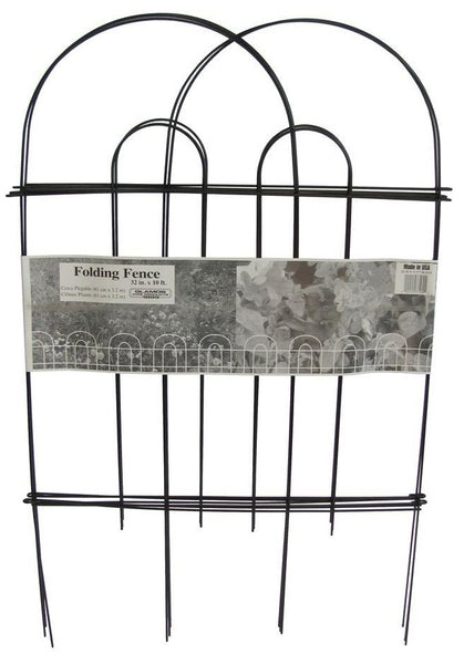 Glamos 770190 Folding Wire Fence, black, 32&#039; x 10&#039;