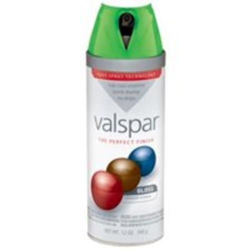 Valspar 85036 Twist Spray Paint, 12 Oz, Luscious Green Gloss