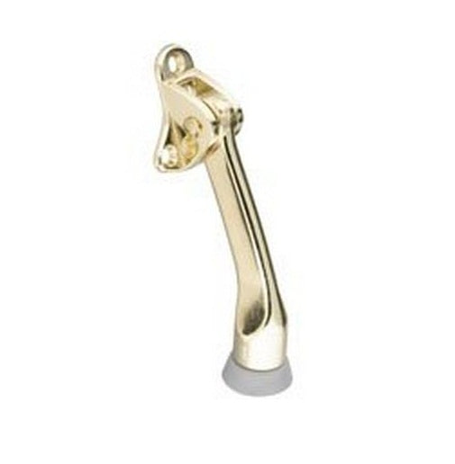 Stanley N243-832 Kickdown Door Stop, Brightbrass, 4"