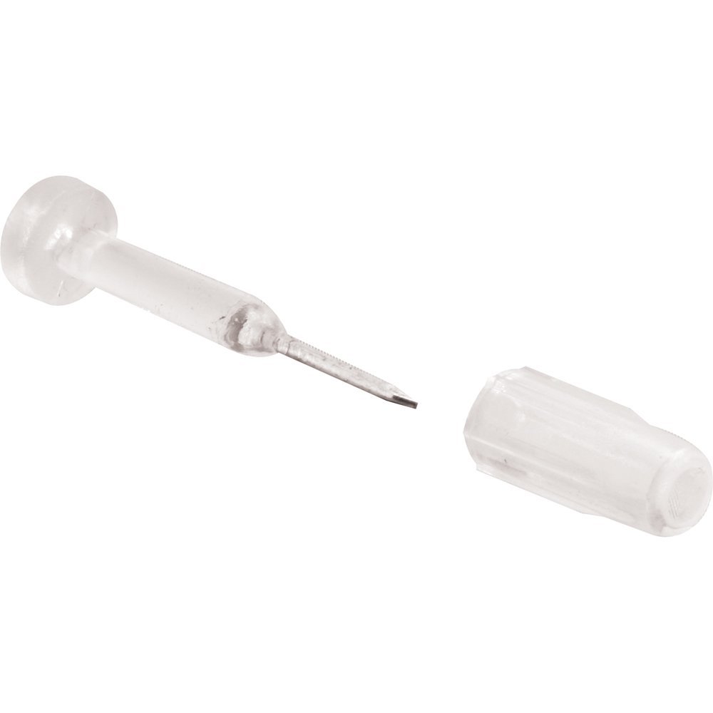 Prime Line L5649 Window Grid Retainer Pins, Plastic, Clear, 1-1/8"