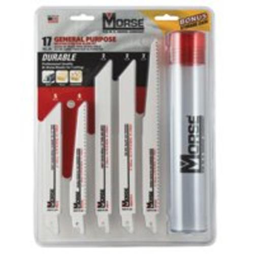 Mk Morse RBKITGP01 Reciprocating Saw Blade Set, 17 Piece