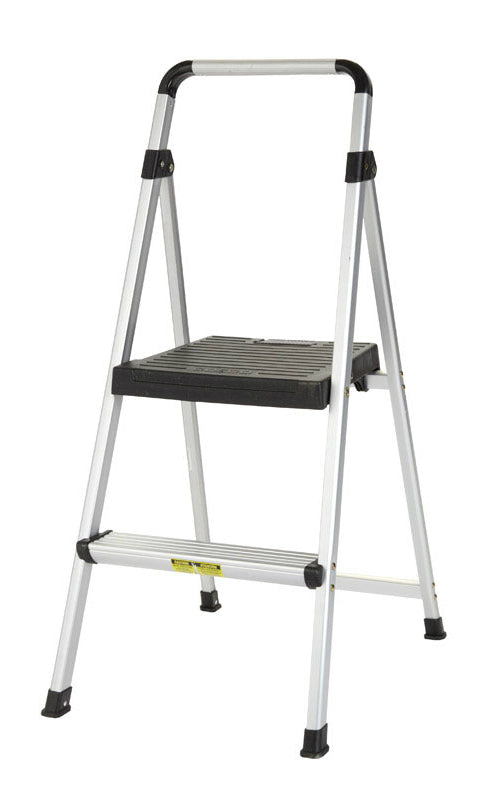 Cosco 11-628-ABK4 2-Step Stool, Aluminum