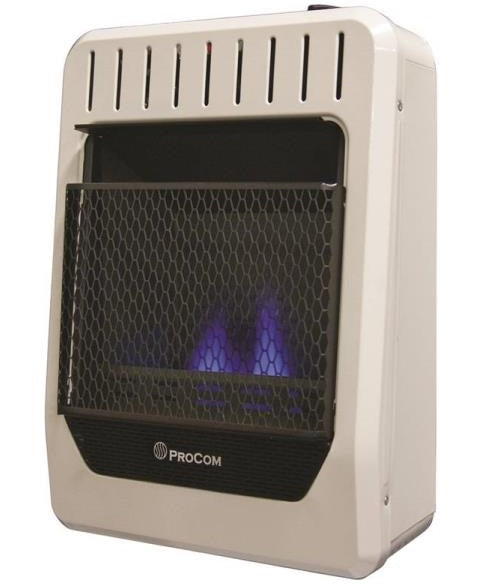 Procom MGT10BF Gas Heater, Blue Flame, Dual Fuel, 10,000 BTU