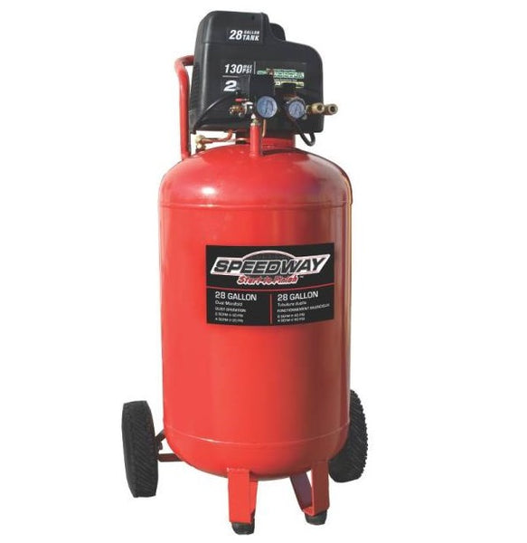 Speedway 52619 Vertical Oil Free Air Compressor, 2 HP, 28 Gallon