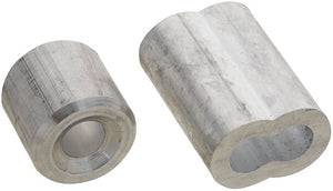 National Hardware N830-355 Ferrule and Stop, Aluminum, 1/4"