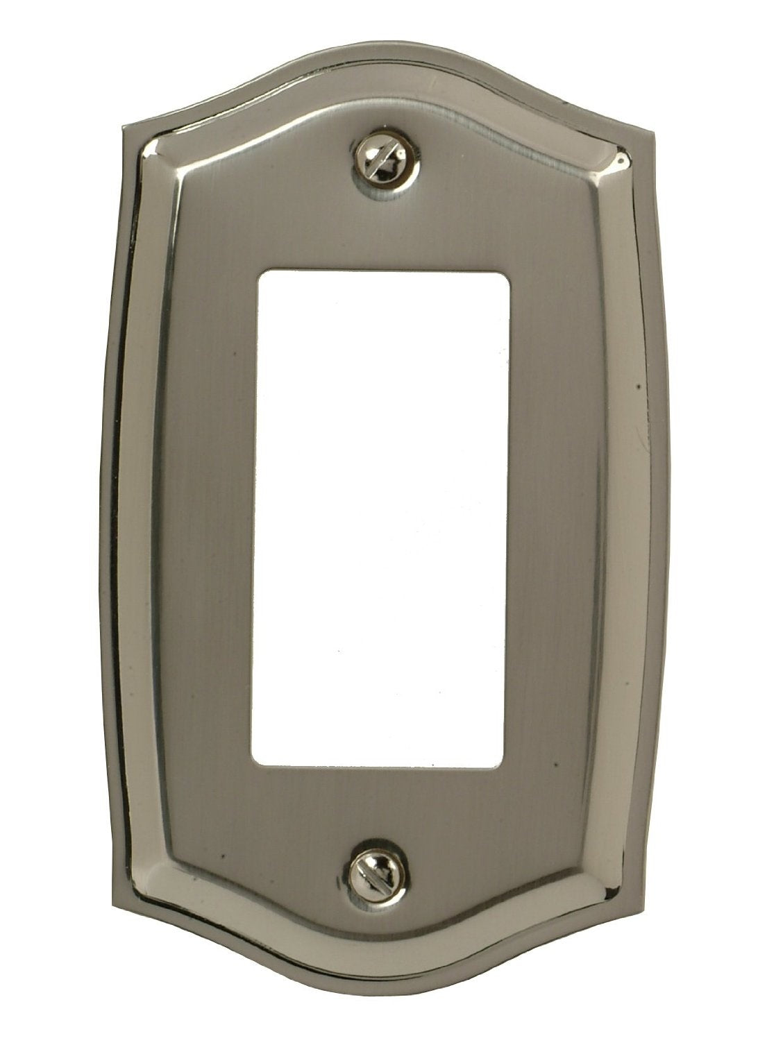 Amertac 76RN Sonoma 1 Rocker-GFCI Wallplate, Satin Nickel