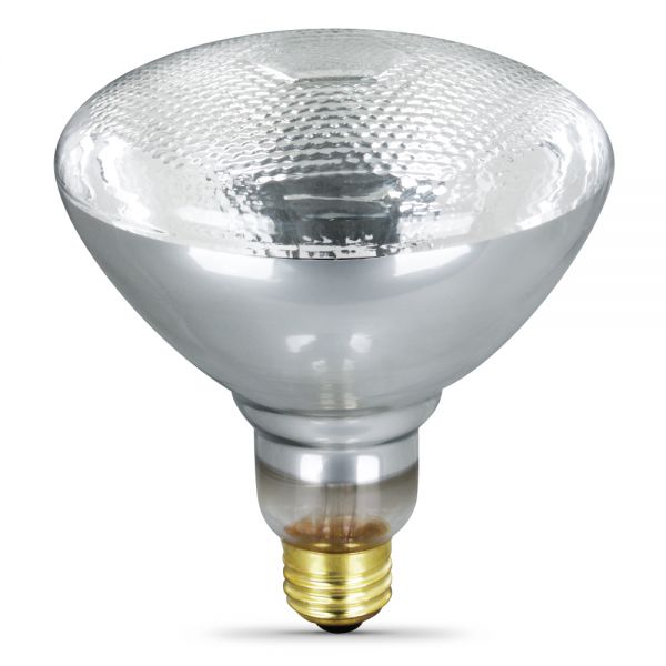 Feit 65PAR/FL/1/2/RP Incandescent BR40 Floodlight Bulbs, 65 Watts