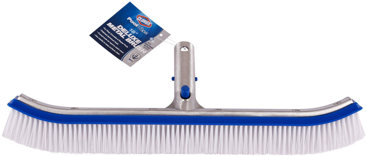 Clorox 95118CLX Pool & Spa Deluxe Metal Brush, 18"