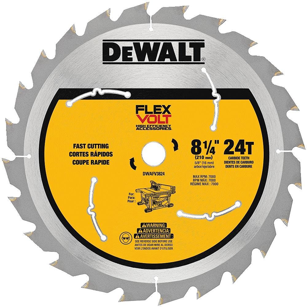 Dewalt DWAFV3824 Circular Saw Blade, 8-1/4"
