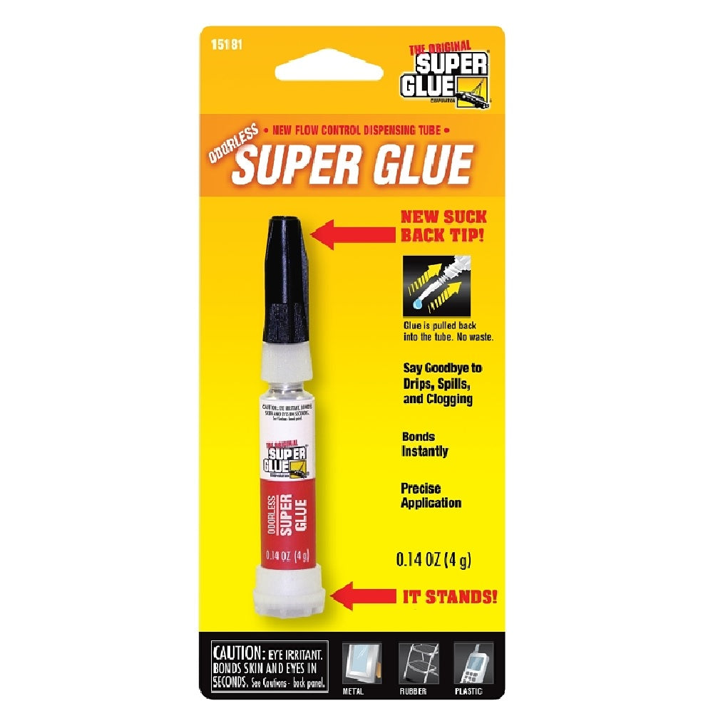 Super Glue 11710093 Smart Tube Dispenser, Clear/Transparent, 4 g Tube