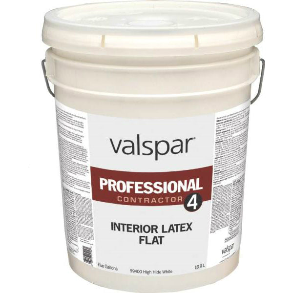 Valspar 99400 Professional Contractor 4 Interior Latex Paint, White