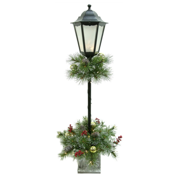 Santas Forest 27440 Christmas Figurine Lamp Post, 4Ft