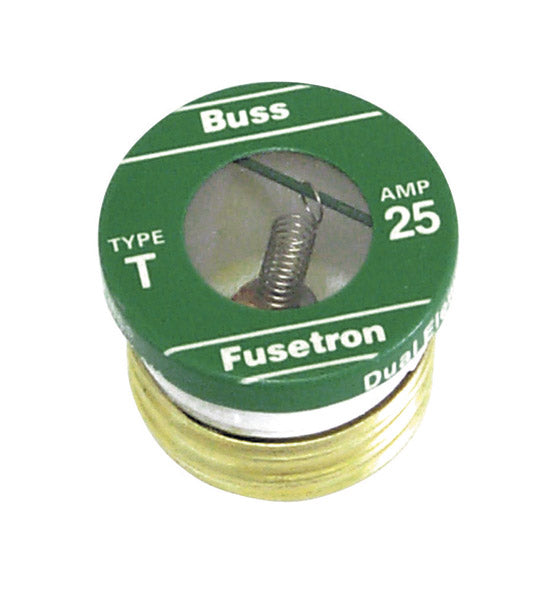 Bussmann T-25 Plug Fuse, 125 Volts