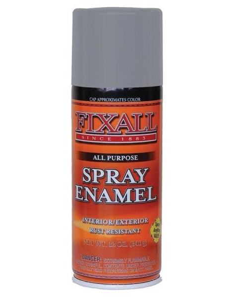 Fixall F1307 Protective Spray Paint, Liquid, Solvent, 12 Oz, Aerosol, Aluminum