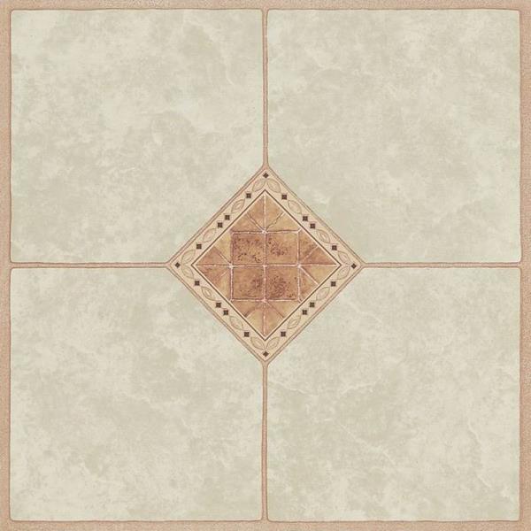 Mintcraft CL2030-1 vinyl floor tile  Slf-Adh Diamond, Box of 45