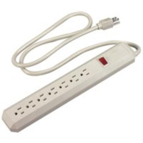Cooper Wiring 1176V Outlet Surge Protector Strips, 4", Ivory