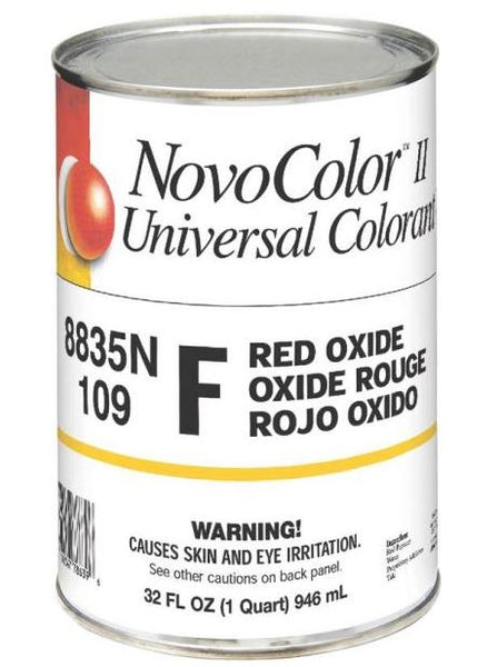 NovoColor II 8835N Universal Colorant, F Red Oxide, Quart