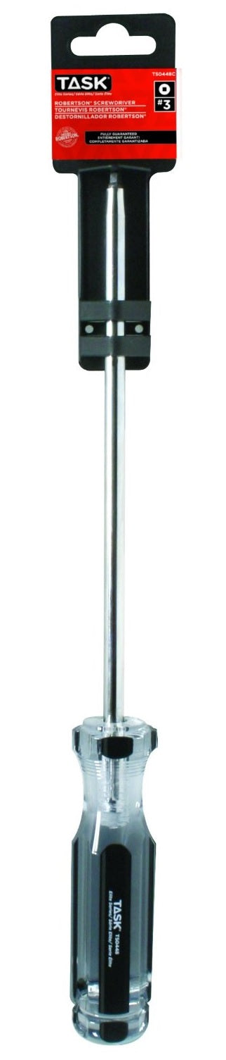 Task Tools T50448C Screwdriver Hardgrip, 8"