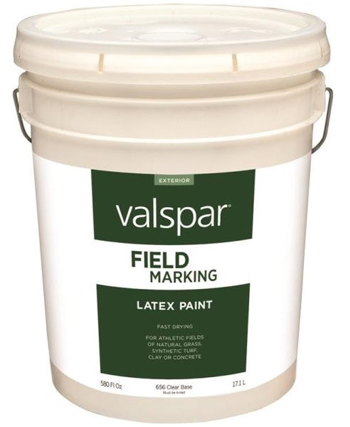 Valspar 656 Latex Field Marking Paint, 5 Gallon, Clear Base