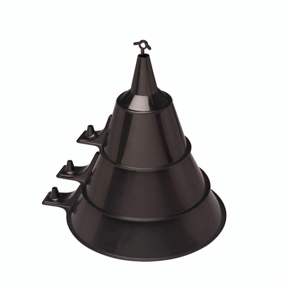 Scepter 03590 Assortment Funnel, Polyethylene, Black, 3 Piece