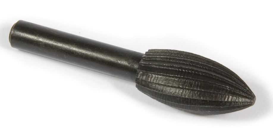 Forney 60071 Conical Shaped Rotary File With Rounded End, 1"x1/2"x1/4"