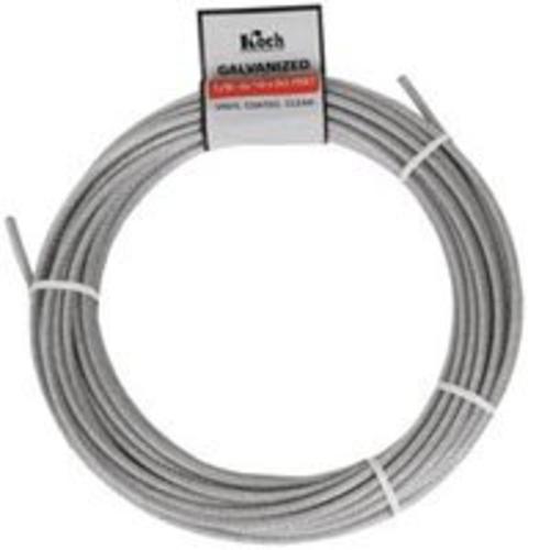 Koch A45172 Galvanized Cable 7X19 3/16-1/4X20, Vinyl